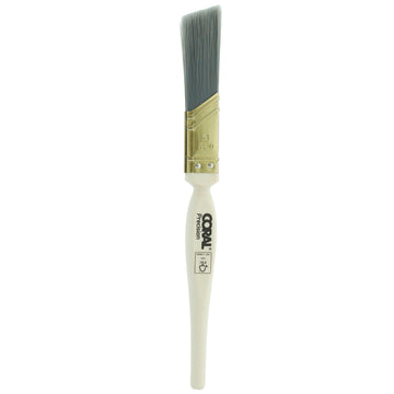 Coral Precision Angled Window Paint Brush with Platinum Easy Clean Filaments 0.75 inch